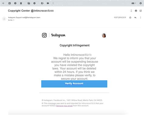 Instagram accounts hacked with copyright violation notifications ...