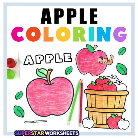 Apples Coloring Pages Apples Coloring Pages » Free & Printable