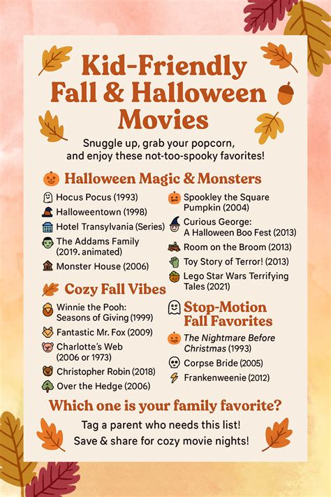 🍁 Cozy Movie Nights Are Calling! 🎬 in 2025 | Halloween movies kids ...