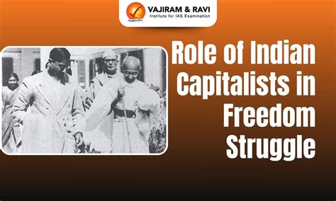Role of Indian Capitalists in Freedom Struggle