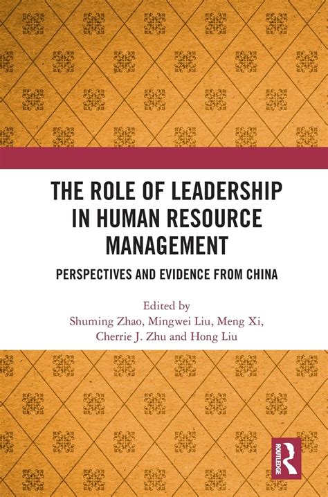 Buy The Role of Leadership in Human Resource Management: Perspectives ...