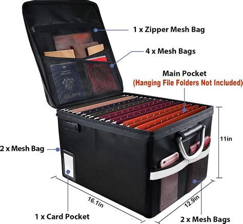TOMKID Fireproof Document File Organizer Box, Fireproof India | Ubuy