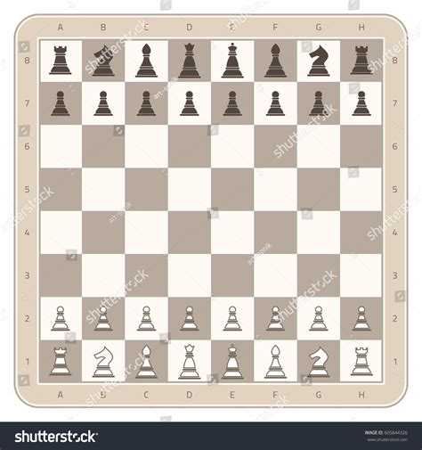 Chess Board Chess Figures Wooden Square Stock Vector (Royalty Free ...