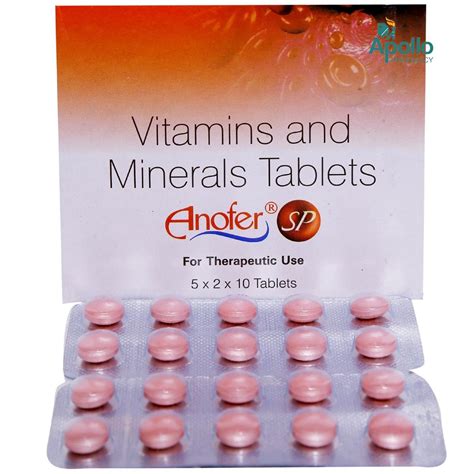 Anofer SP Tablet 10's Price, Uses, Side Effects, Composition - Apollo ...