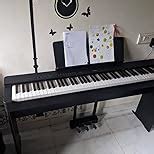 Yamaha P125B 88-Key Weighted Action Digital Piano, Black (with L125B ...