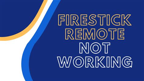 Firestick Remote Control Not Working 的图像结果
