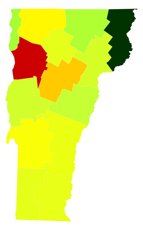 Vermont Population Density - AtlasBig.com