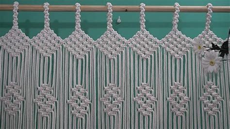Handcrafted Macrame Curtain Wall Hanging 7 feet – Leechoo