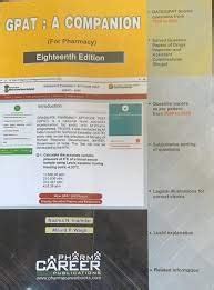 Buy GPAT: A COMPANION 18/ED Book Online at Low Prices in India | GPAT ...