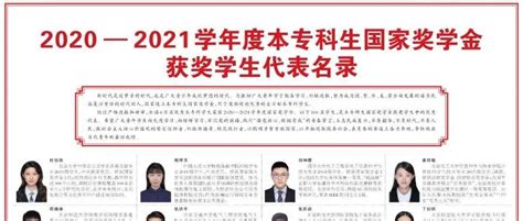 人民日报：2020—2021学年度本专科生国家奖学金获奖学生代表名录_获奖_奖学金_学年度