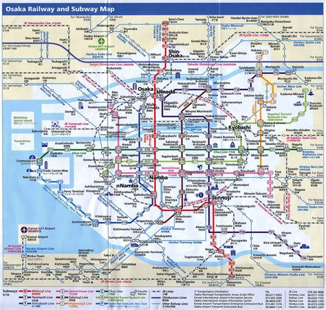 Editable map Osaka Japan