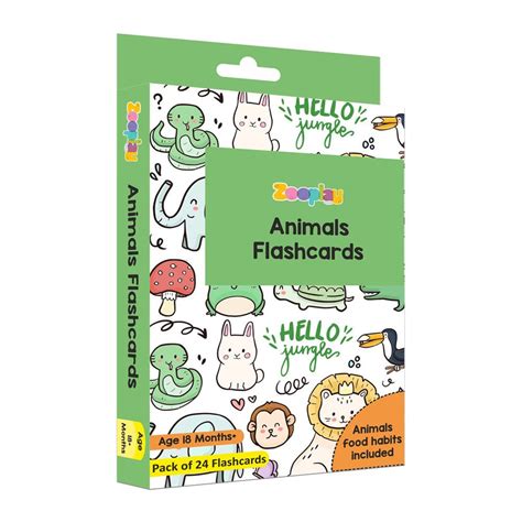 Animals Flash Cards - Pack of 24 – Zooplay India