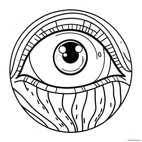 Eyeball Coloring Page - Free Printable