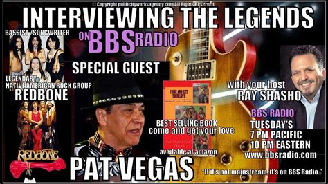 Pat Vegas (Redbone) Native American Rock Legends! - YouTube