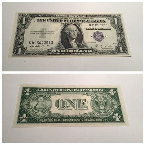 VINTAGE $1 1935-E SILVER CERTIFICATE ONE DOLLAR BILL $1 WASHINGTON BLUE ...