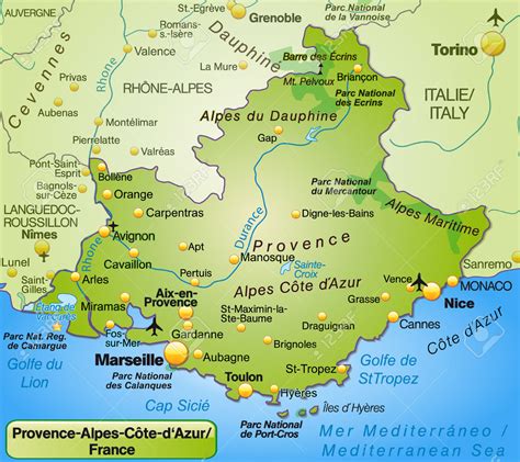 Printable Map Of Provence