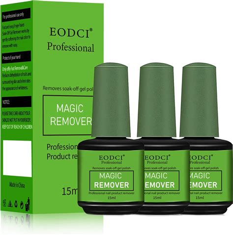 Amazon.com : Eodci 3Pcs Magic Nail Polish Remover, Soak-Off Quick ...