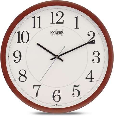 Buy KAISER 12 Inch Quartz Wall Clock - Silent Analog Clock for Home ...