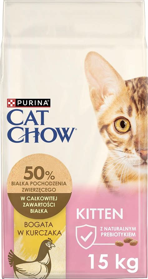 Karma Cat Chow Kitten Dla Kociąt Bogata w Kurczaka 15kg - Ceny i opinie ...