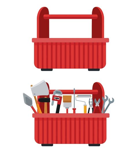 Construction toolbox service vector ilustration icon urban | Premium Vector
