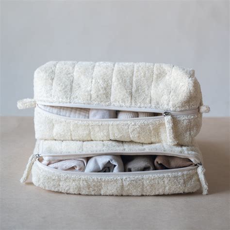 Cloud Packing Set - Terry Fabric Travel Cubes for Luggage Organization ...