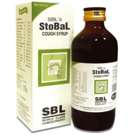 Buy SBL'S Stobal Cough Syrup, 115 ml | 19 Minutes Delivery | Apollo ...