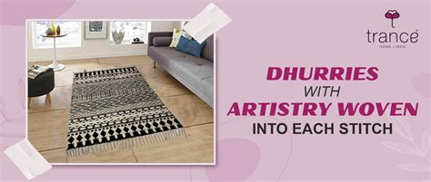 Dhurries With Artistry Woven Into Each Stitch – Trance Home Linen