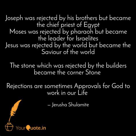 Joseph was rejected by hi... | Quotes & Writings by Jerusha Shulamite ...