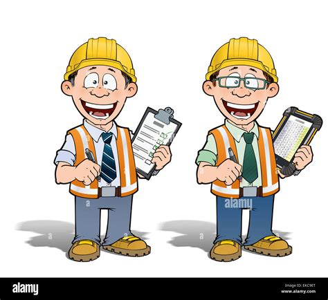 Cartoon bauarbeiter Ausgeschnittene Stockfotos und -bilder - Alamy