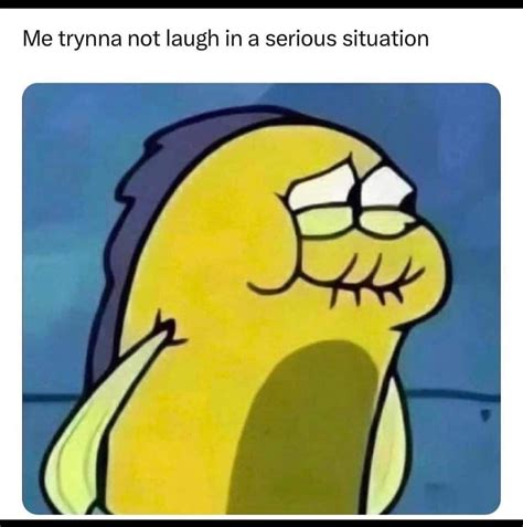 Spongebob Holding In Laugh