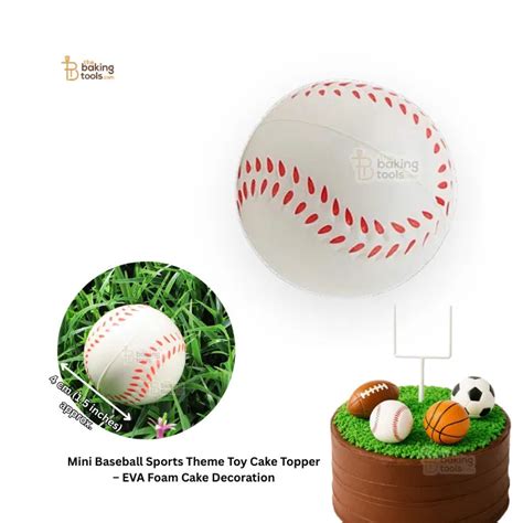 Mini Baseball Toy Cake Topper – Sports Theme EVA Decoration