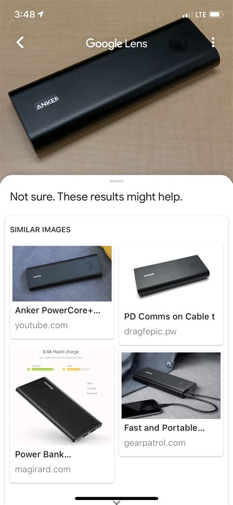 Google Visual Search 的图像结果