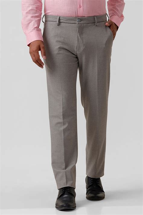 Auto Flex Ash Gray Stretch Pants for Men - Stylish & Comfortable