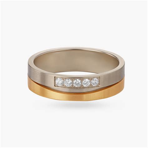 Contemporary Diamond Men's Finger Ring