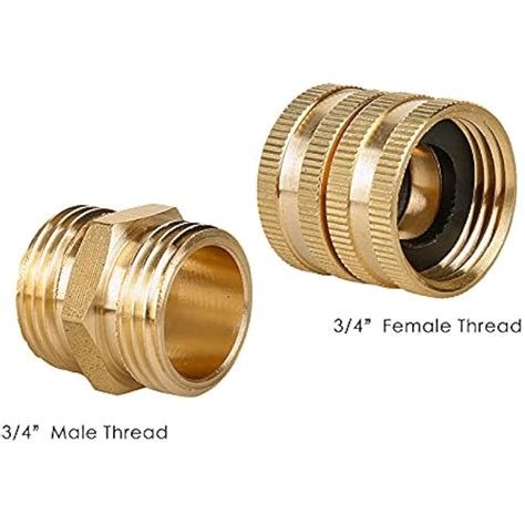 XIE 4 Pack Garden Hose Adapter, 3/4 GHT Male x 3/4 India | Ubuy