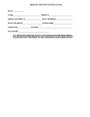 Fillable Online nmsua REQUEST FOR HAFB ACCESS LETTER - nmsua Fax Email ...
