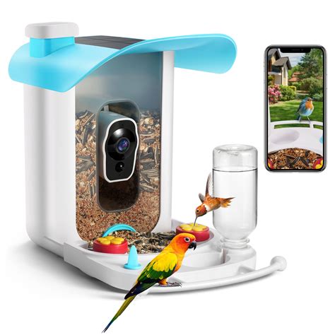 Buy T TICCISmart Bird Feeder with Camera Solar Powered, AI Identify ...