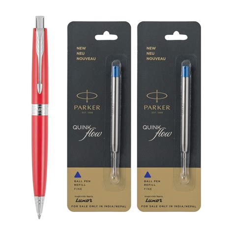 Parker Aster Matte Red CT Ball Pen with Blue Refill (Fine) : Amazon.in ...