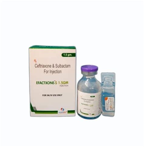 Pharmaceutical Injecion - Ceftriaxone 1Gm +Sulbactam 500Mg Inj ...