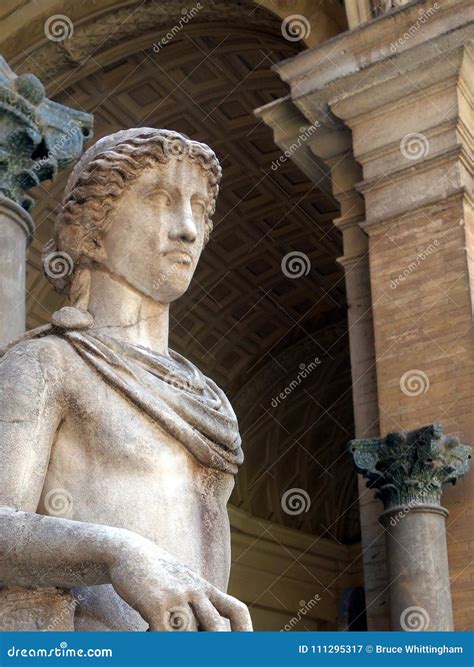 Marble Statue of Apollo, Vatican Museum Editorial Photography - Image ...
