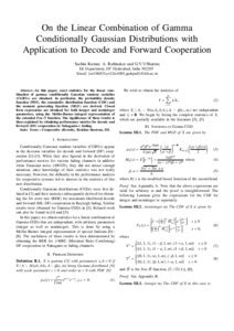 On the Linear Combination of Gamma Conditionally Gaussian Distributions ...