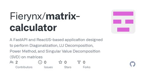 Image result for Matrix Decomposition Calculator