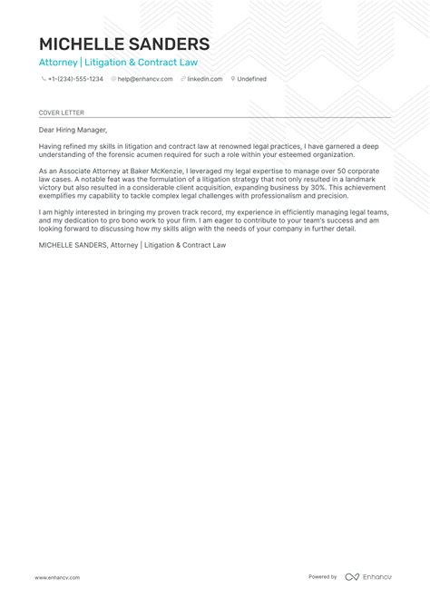 Professional Entry-Level Attorney Cover Letter Examples and Template ...