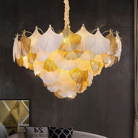 ANKUR GILDEDGLOW FRENCH FLOWER CRYSTAL ART GLASS ROUND CHANDELIER at ...