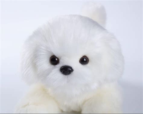 Buy CU-MATE 16'' Maltese Stuffed Animal Simulation Dog -Realistic ...