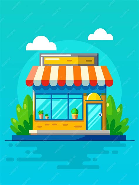 Samll Shop Vector Image 的图像结果