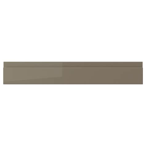 VOXTORP drawer front, high-gloss dark grey-brown, 60x10 cm (235/8x37/8 ...