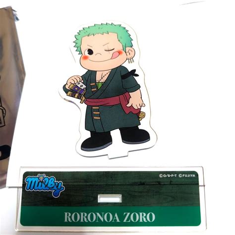 不二家milky ONE PIECE ロロノア・ゾロ アクリルスタンド - メルカリ