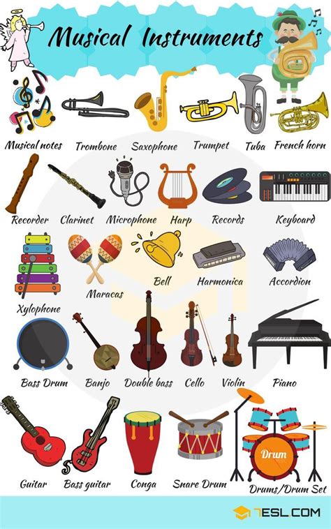 10 Main Musical Instruments Names 的图像结果