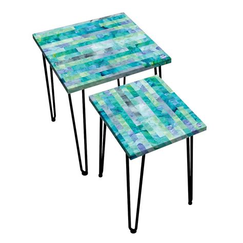 Nutcase Designer Nesting Tables Set of 2, Coffee Tables Set, Nest of ...
